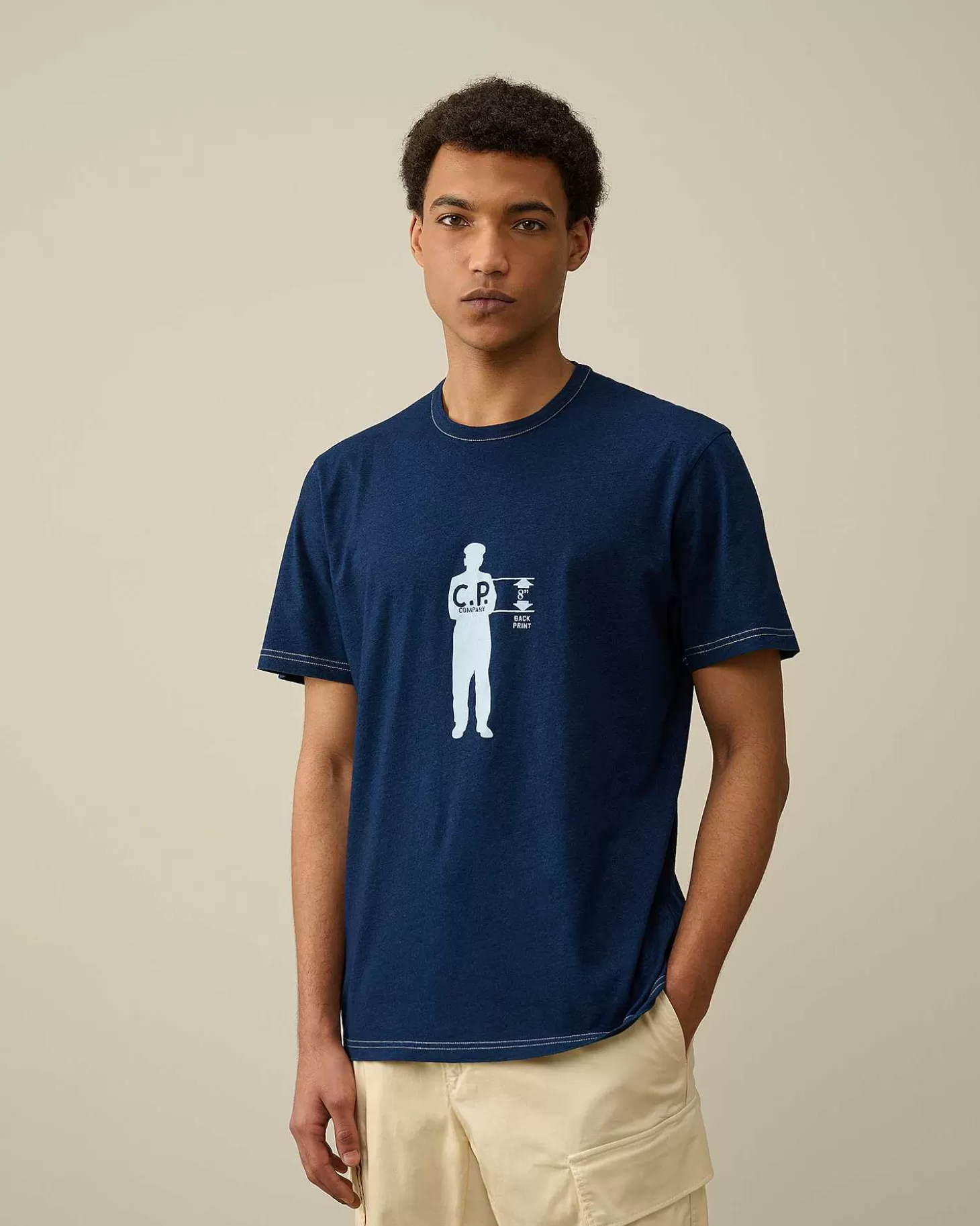 Sale Indigo Jersey T-Shirt Men T-Shirts & Polo