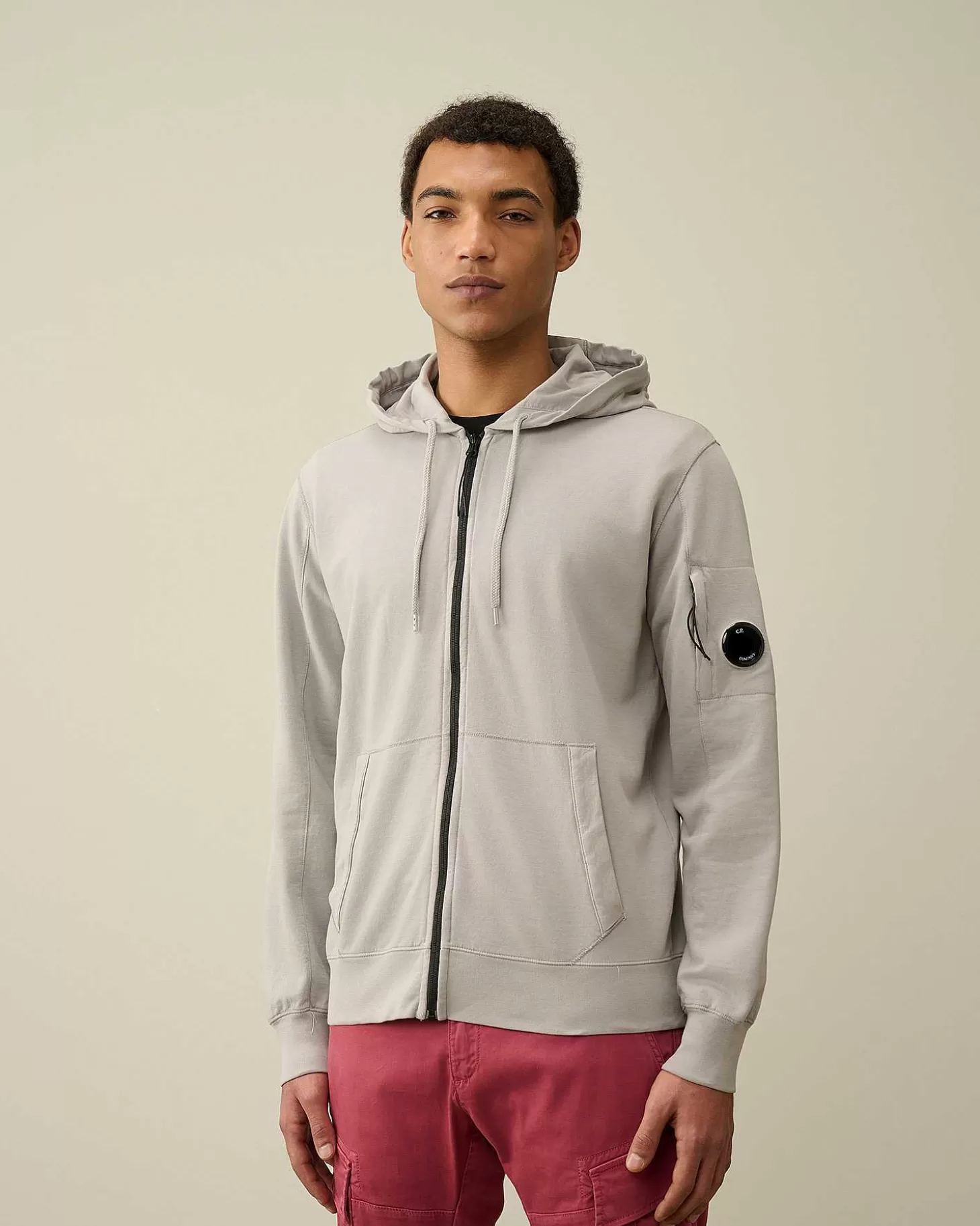 Clearance Light Fleece Zipped Hoodie Men Sweatshirts