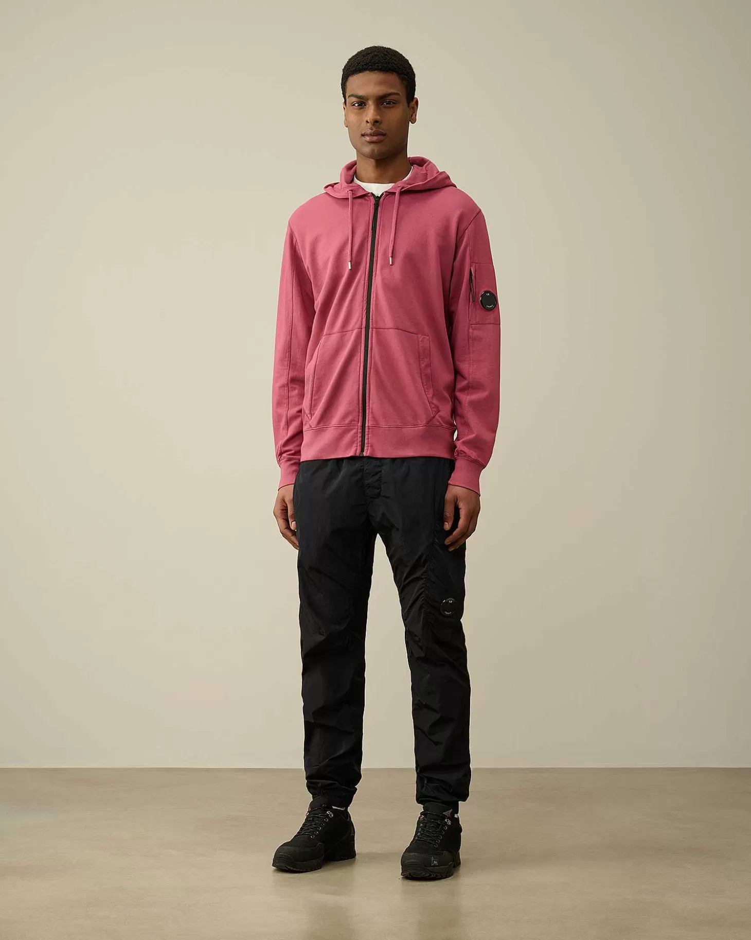 Online Light Fleece Zipped Hoodie Men Sweatshirts