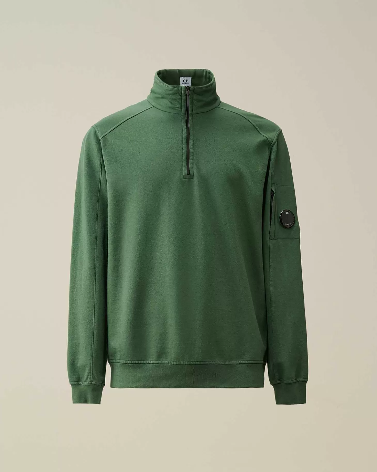 Shop Light Fleece Zipped Sweatshirt Men Sweatshirts
