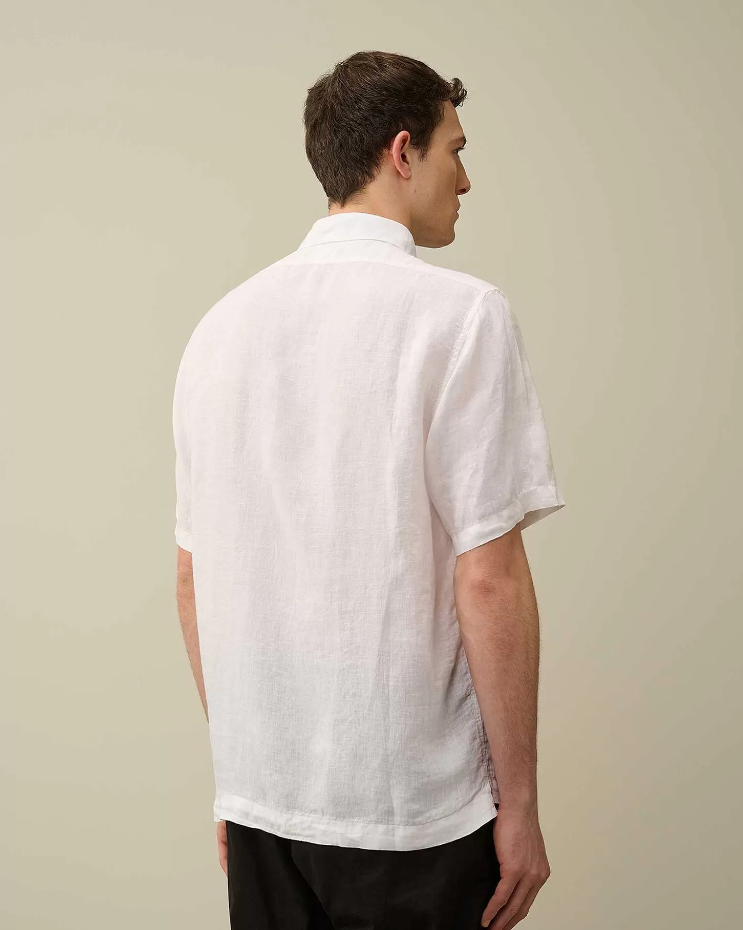 Best Sale Linen Short Sleeved Shirt Men Shirt