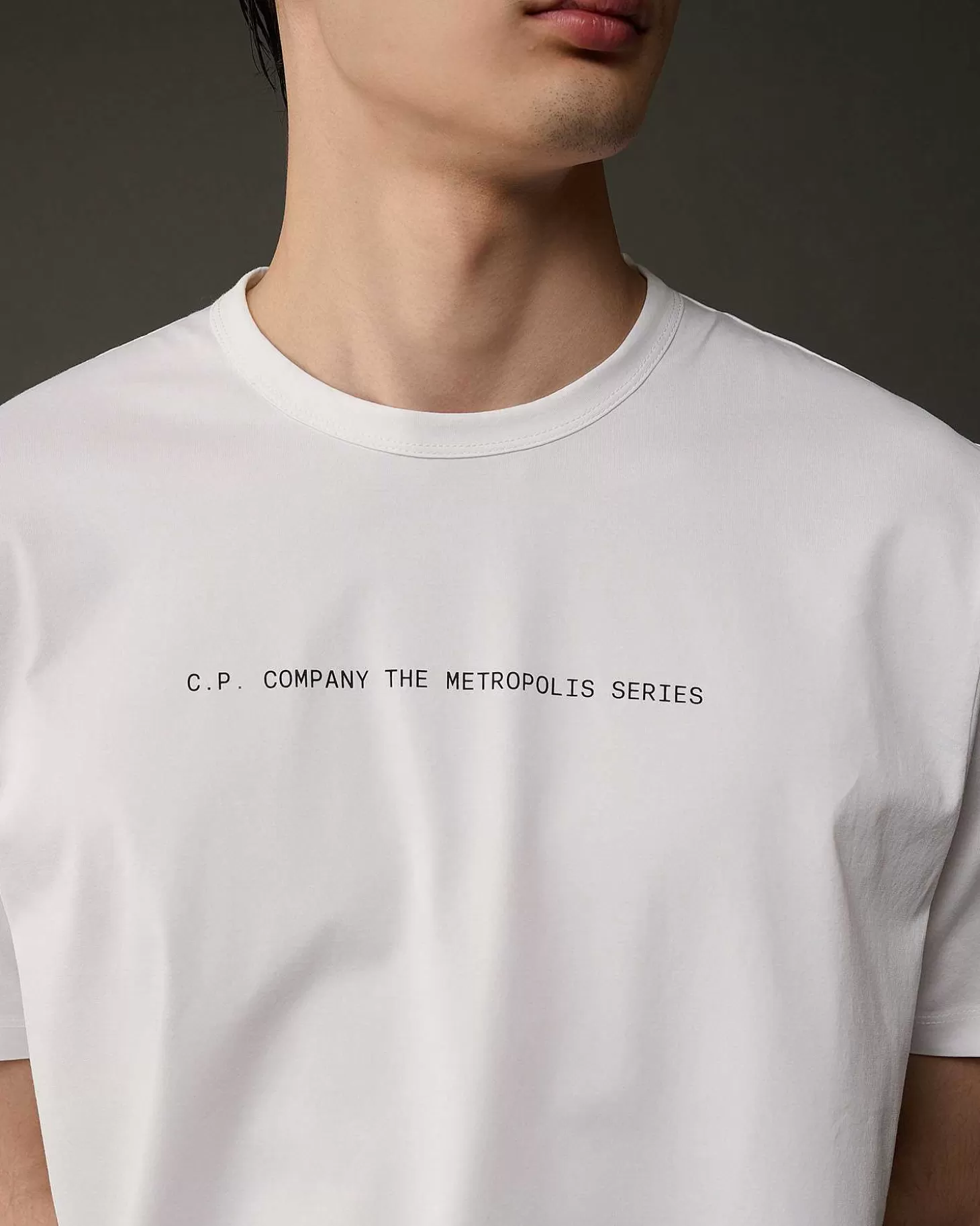 Outlet Metropolis Series Mercerized Jersey Graphic Face T-Shirt Men Metropolis Series
