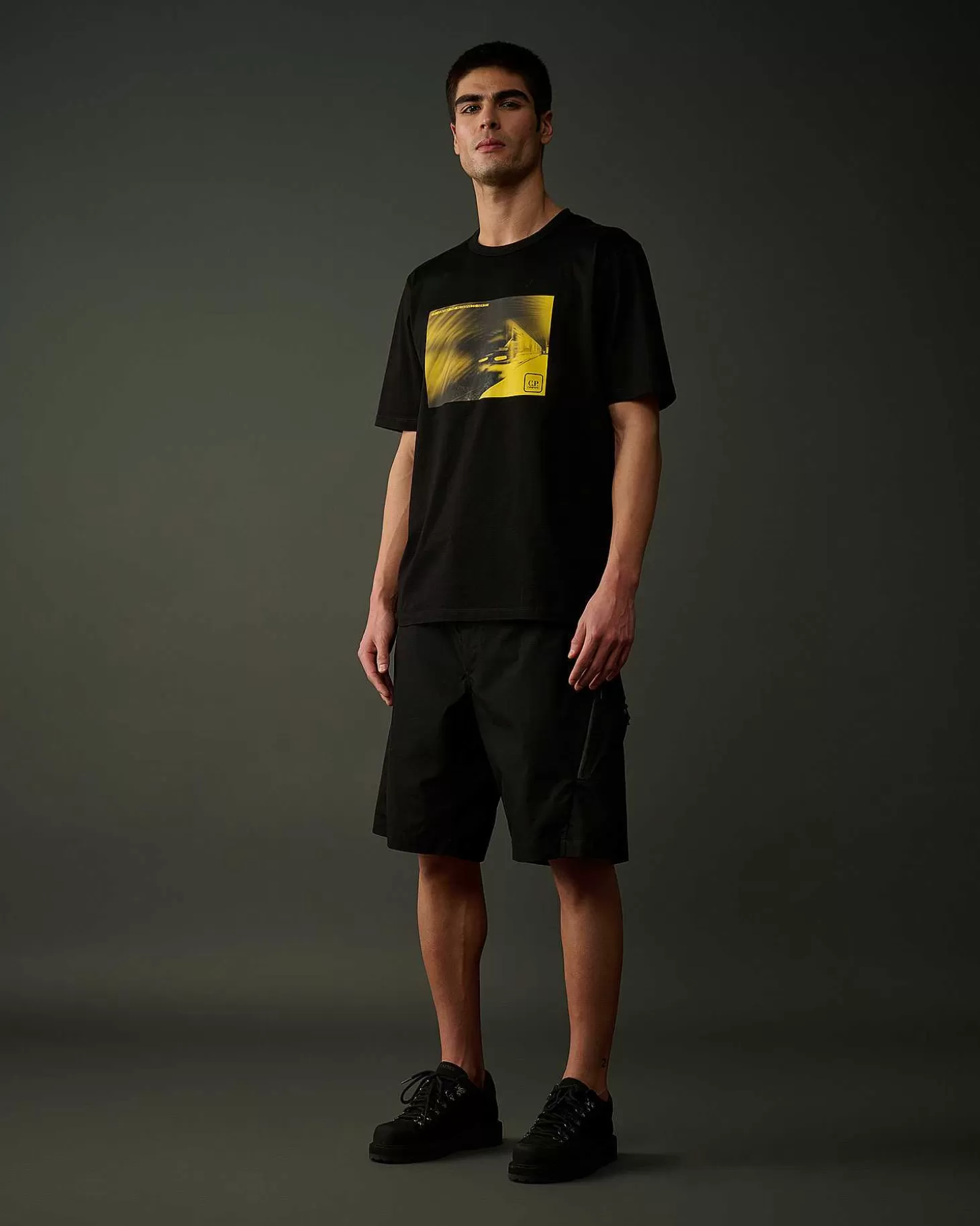 Hot Metropolis Series Mercerized Jersey Graphic Metro T-Shirt Men Metropolis Series