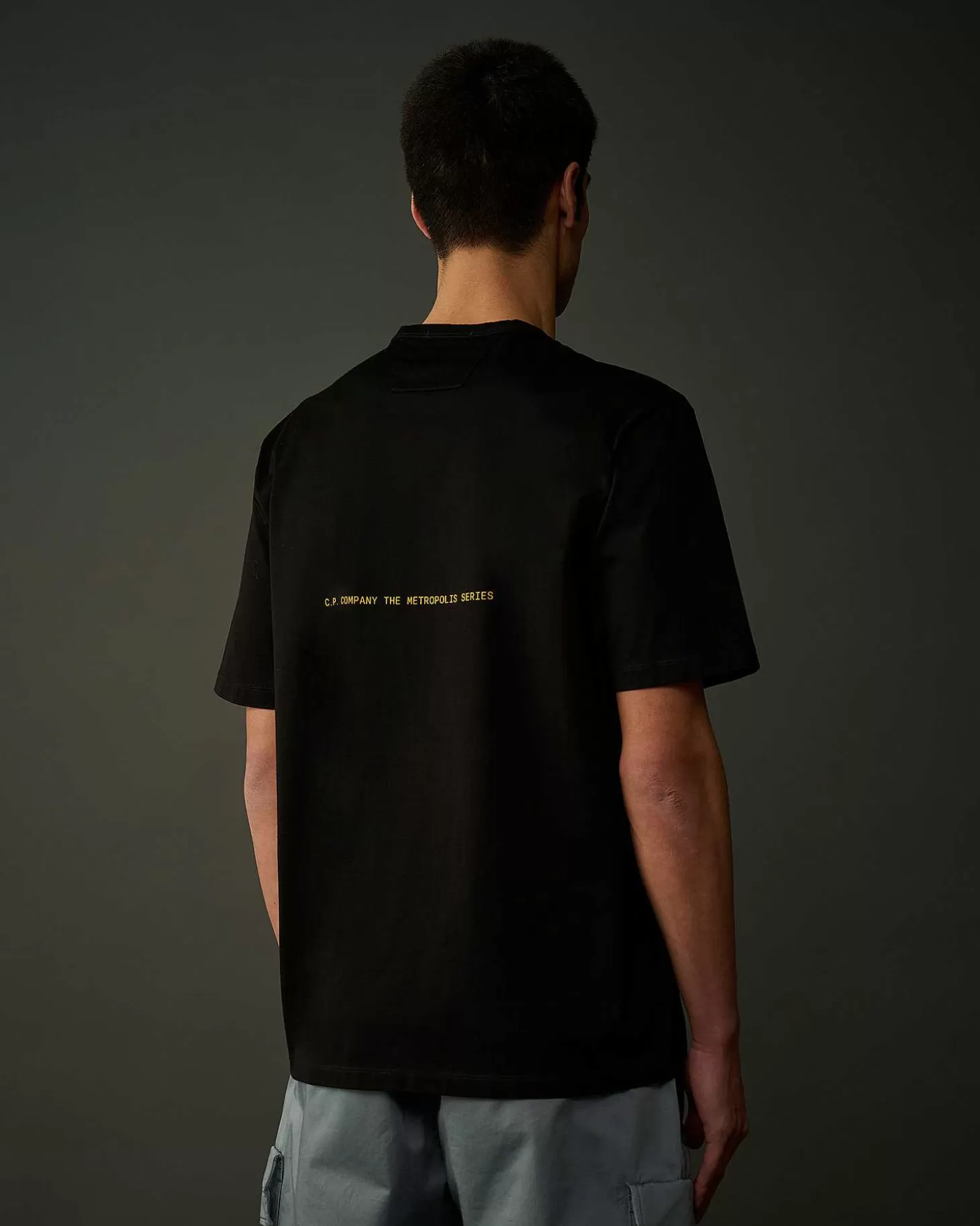 New Metropolis Series Mercerized Jersey Graphic T-Shirt Men Metropolis Series