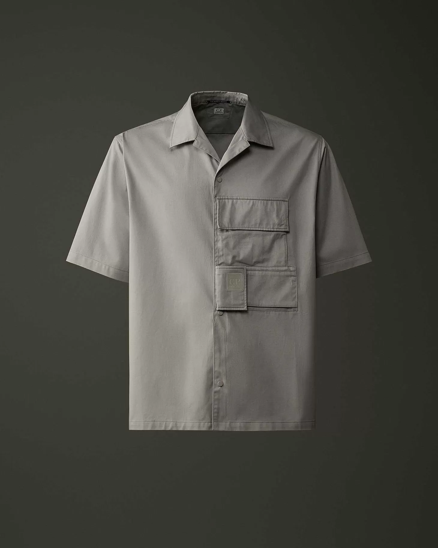 Best Sale Metropolis Series Short Sleeved Gabardine Shirt Men Metropolis Series
