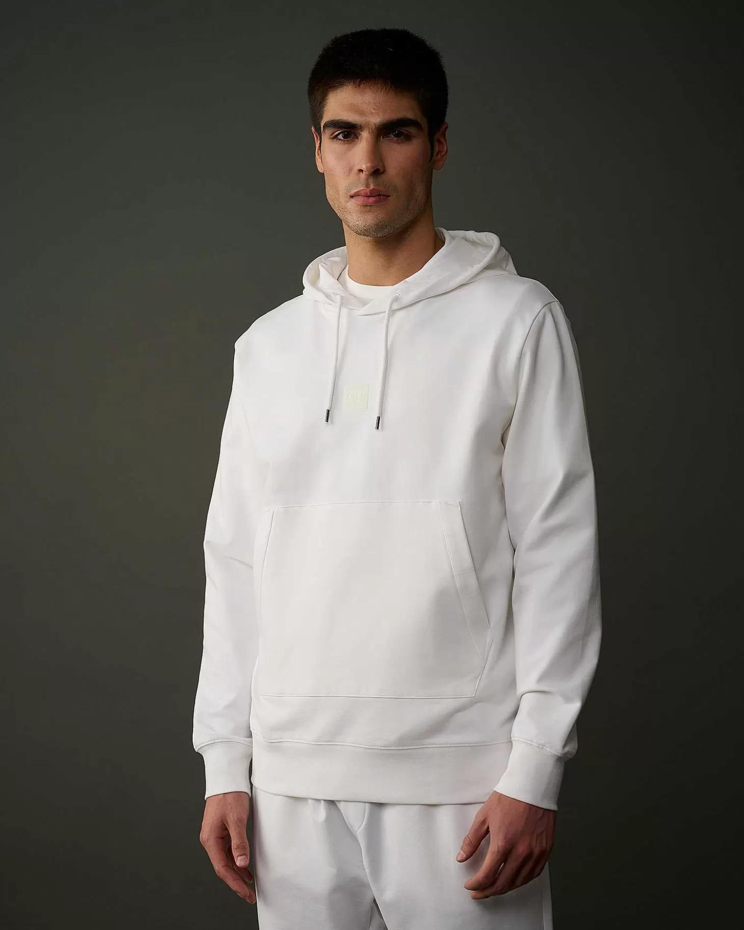 New Metropolis Series Stretch Fleece Logo Hoodie Men Metropolis Series