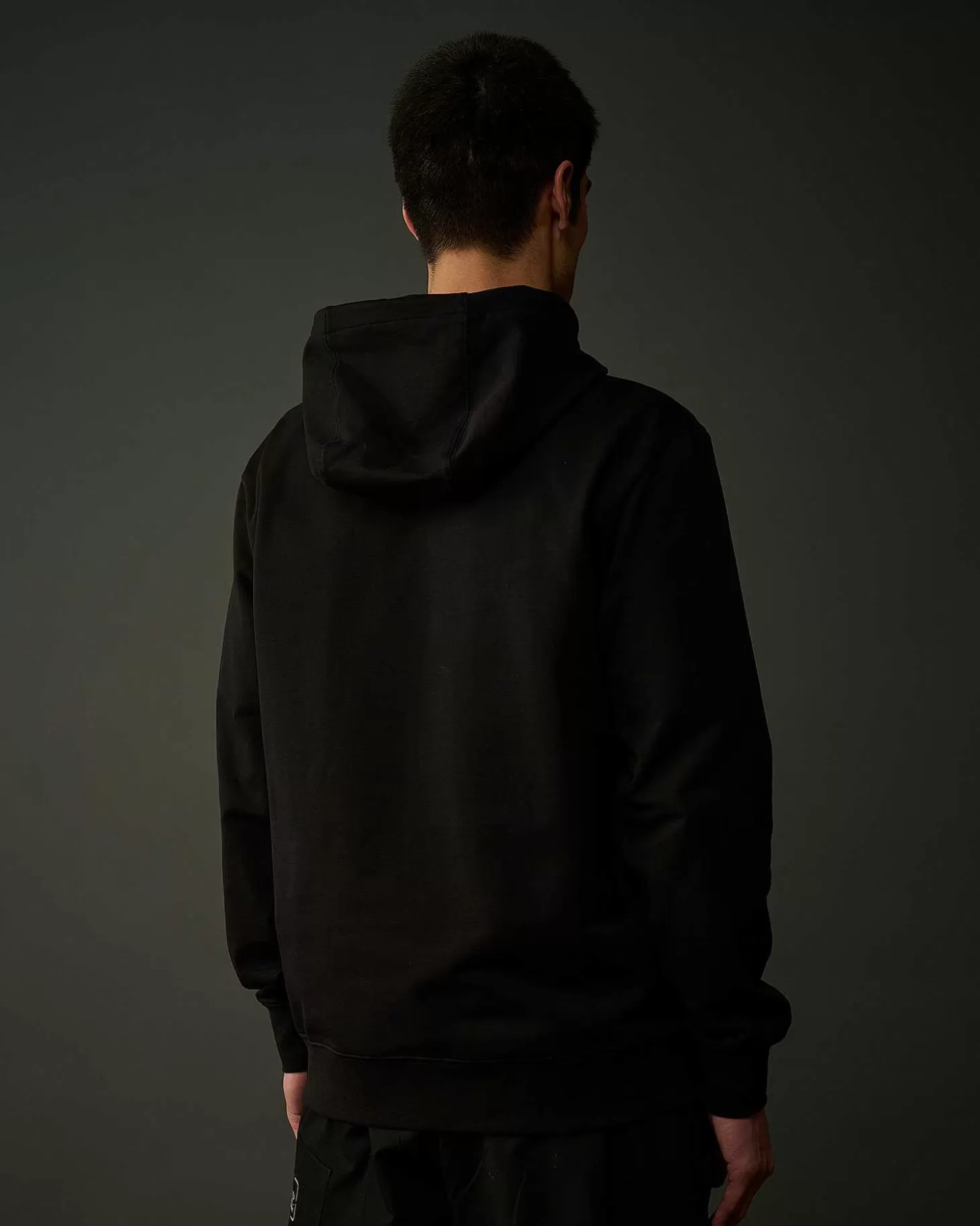 New Metropolis Series Stretch Fleece Logo Hoodie Men Metropolis Series