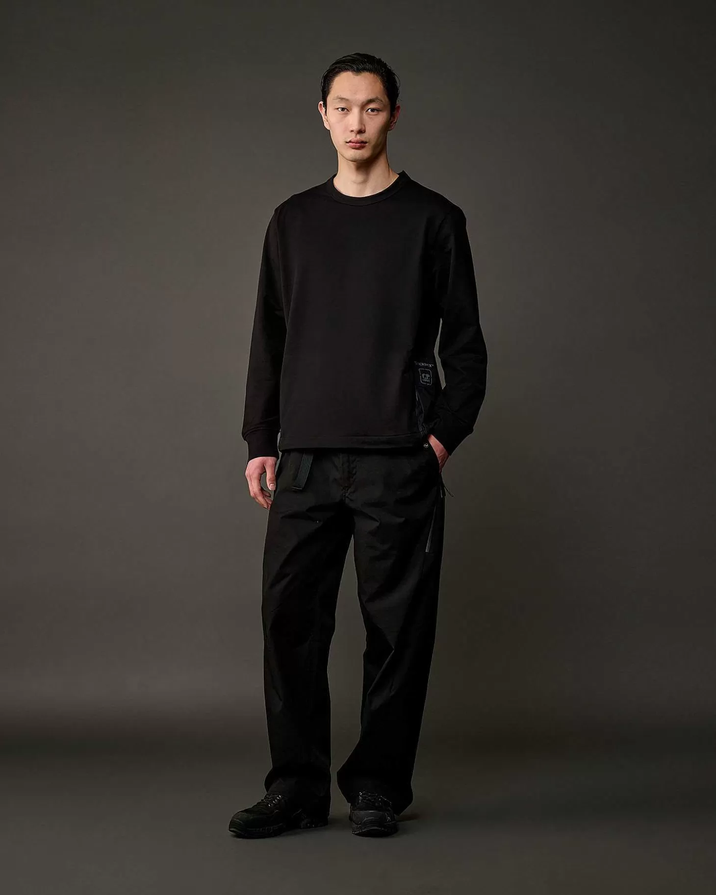 New Metropolis Series Stretch Fleece Mixed Pocket Sweatshirt Men Metropolis Series