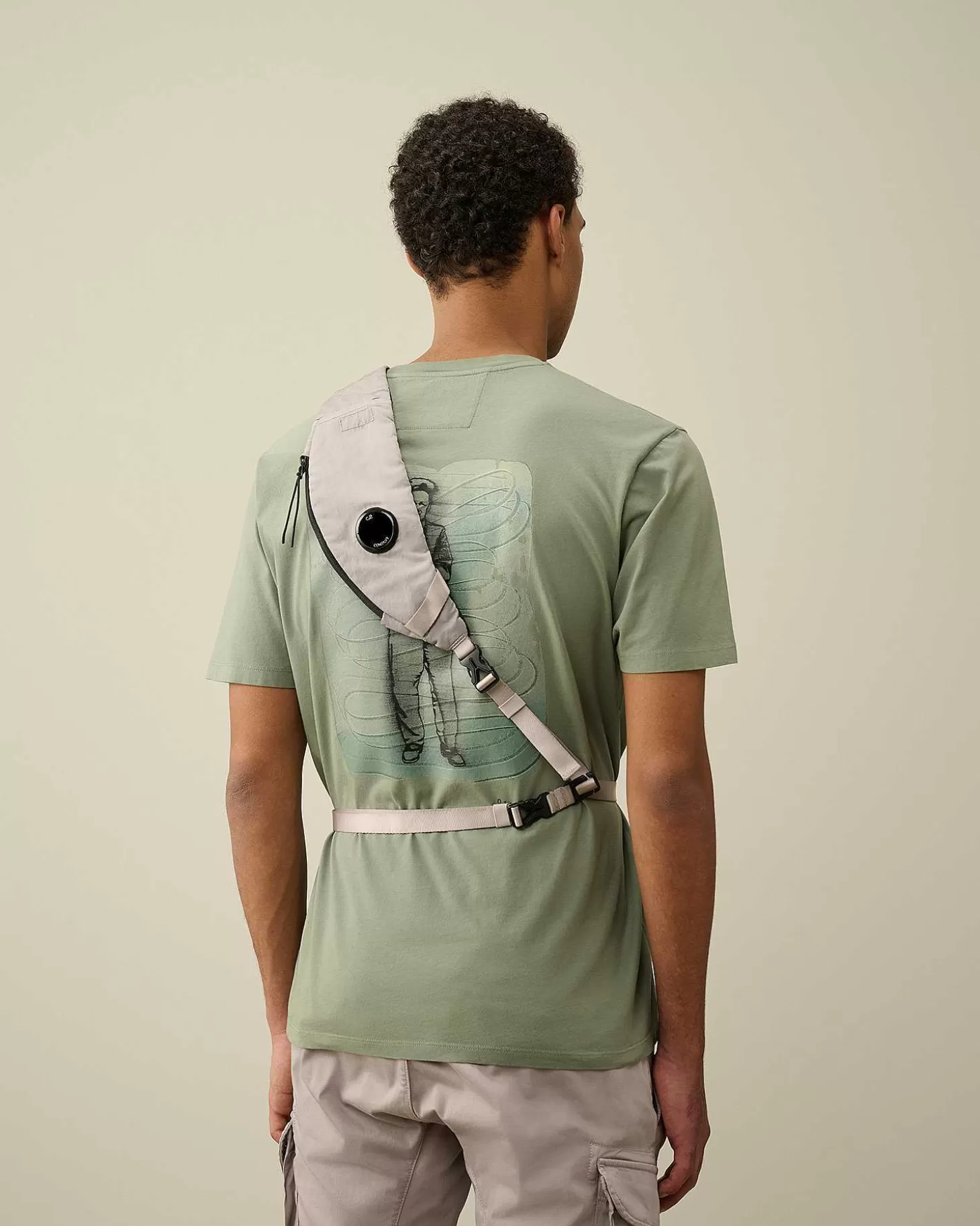 Fashion Nylon B Crossbody Rucksack Men Backpacks & Waistbag