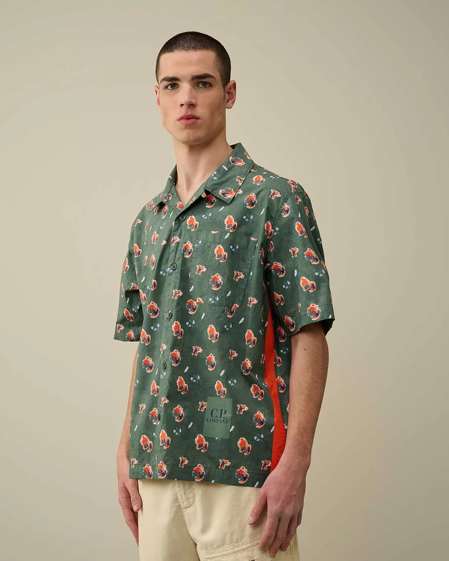 Best Popeline Sponged Print Shirt Men Shirt