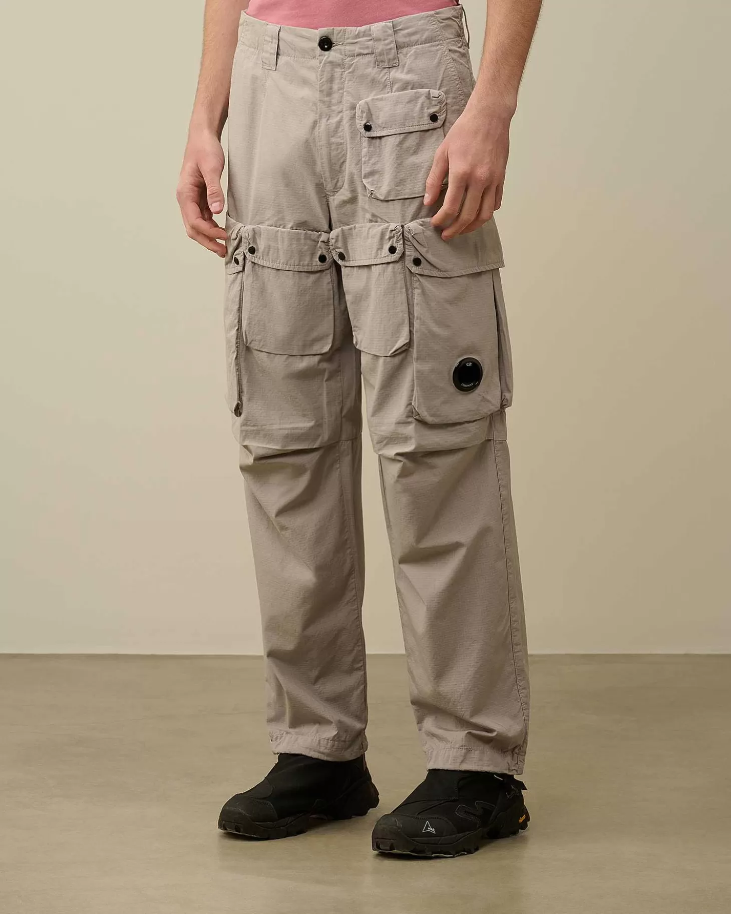 Store Rip-Stop Loose Utility Cargo Pants Men Trousers