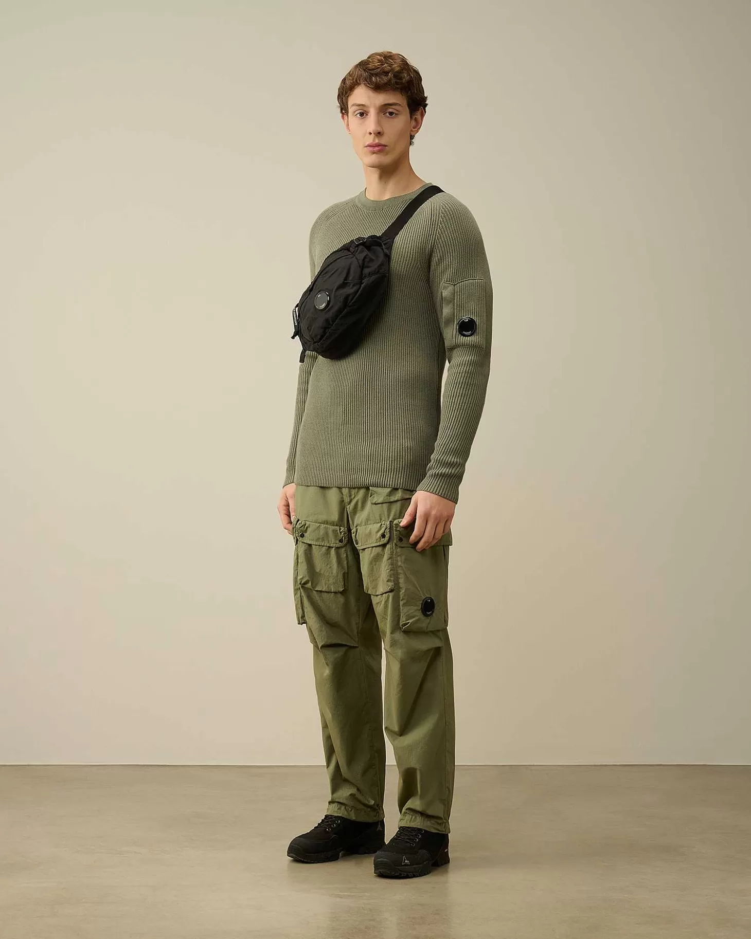 Outlet Sea Island Ribbed Knit Men Jumpers