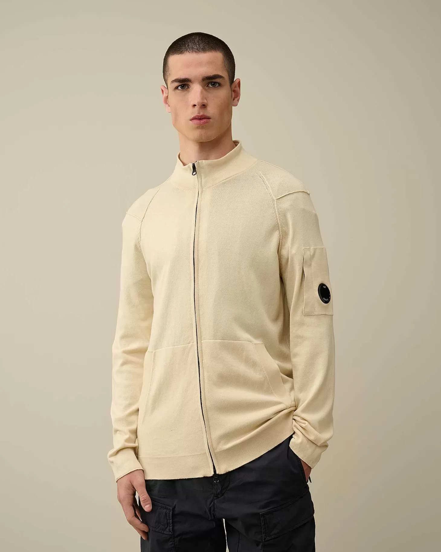 Flash Sale Sea Island Zipped Knit Men Jumpers