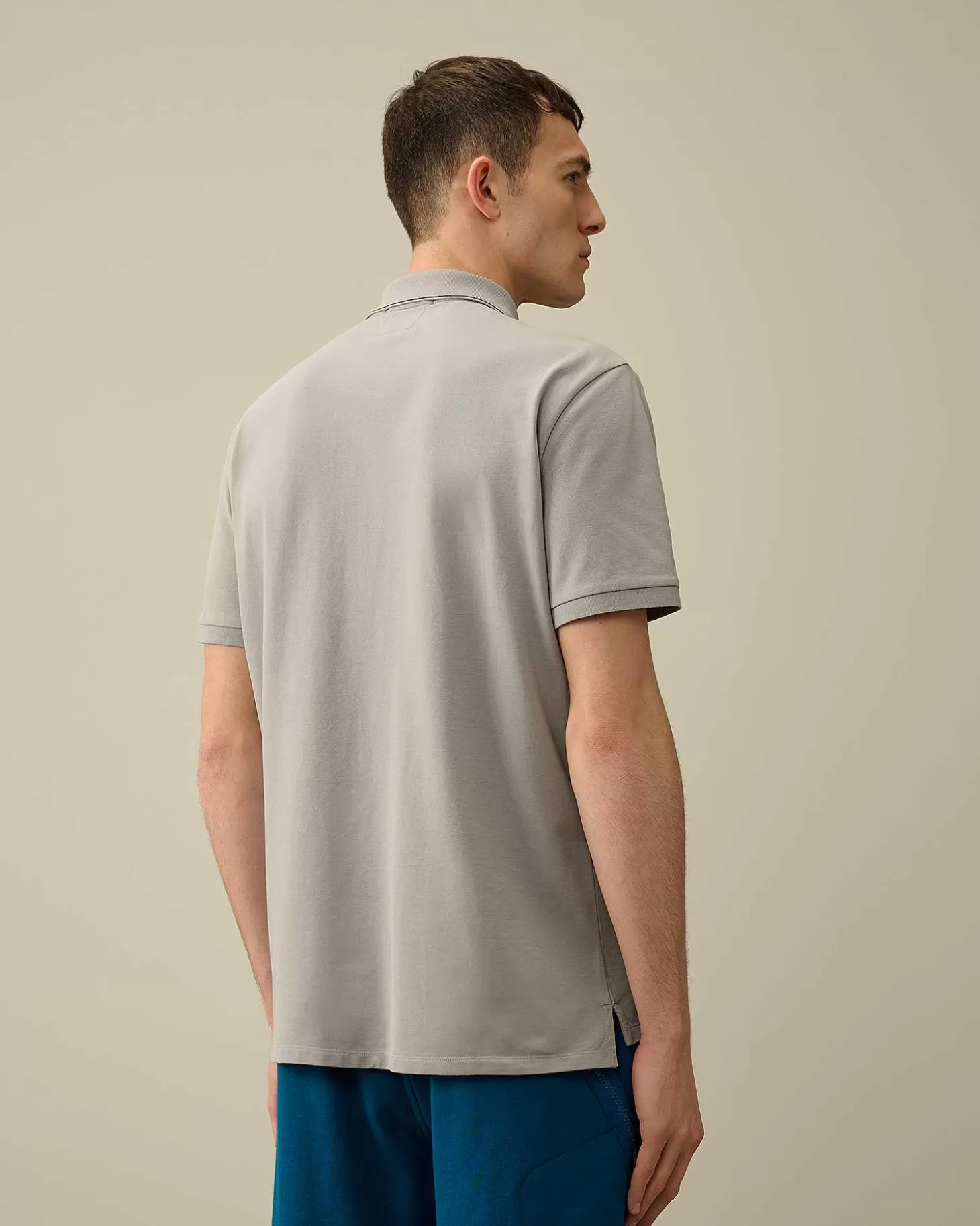 Hot Stretch Piquet Regular Striped Collar Polo Shirt Men T-Shirts & Polo