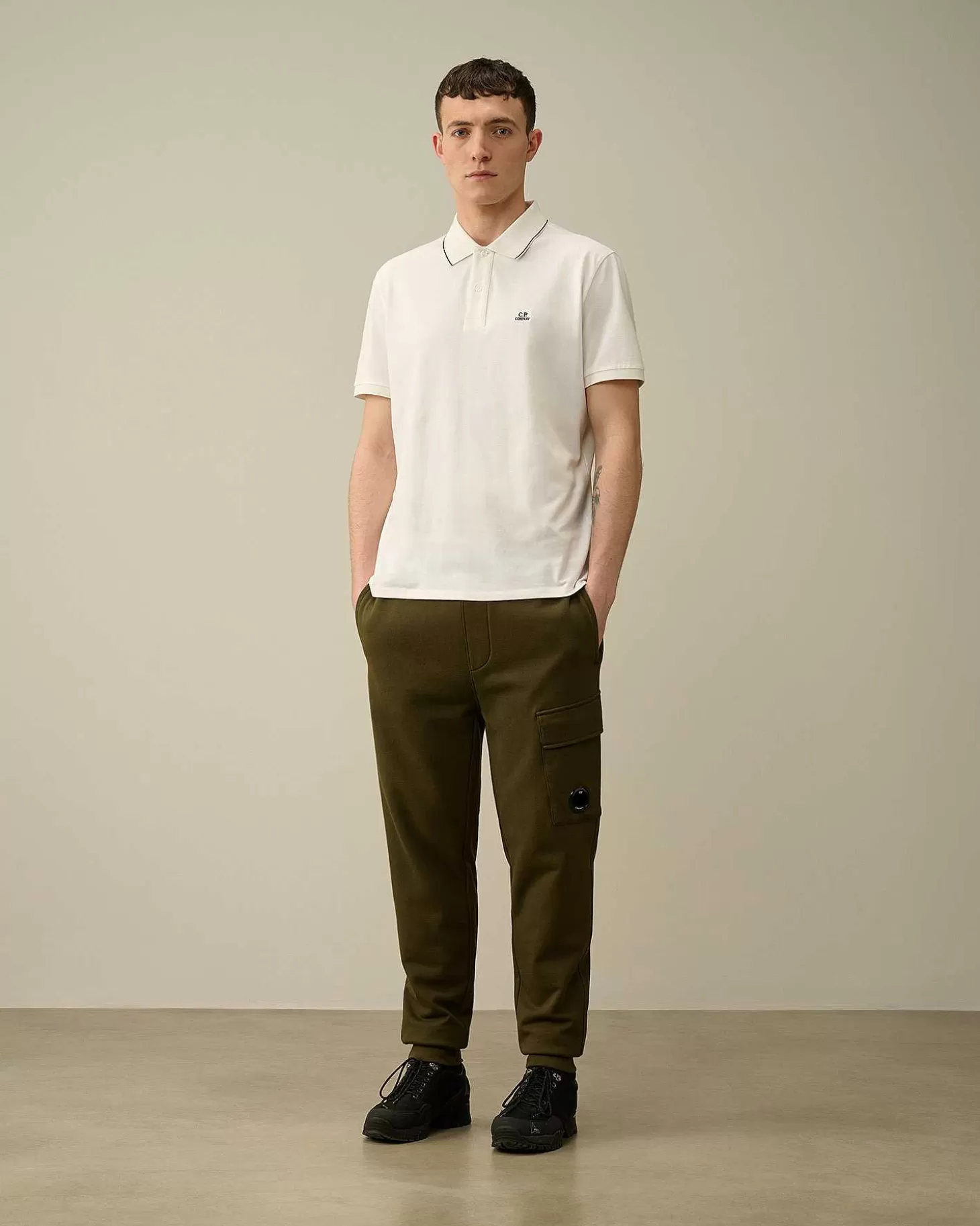 Outlet Stretch Piquet Regular Striped Collar Polo Shirt Men T-Shirts & Polo