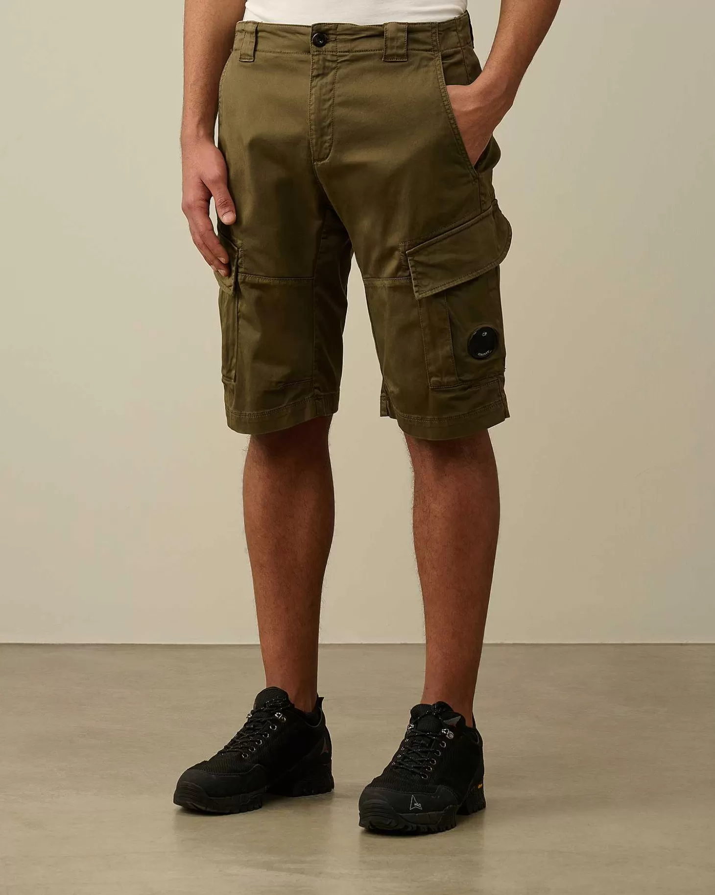 Cheap Stretch Sateen Cargo Shorts Men Tracksuits & Shorts