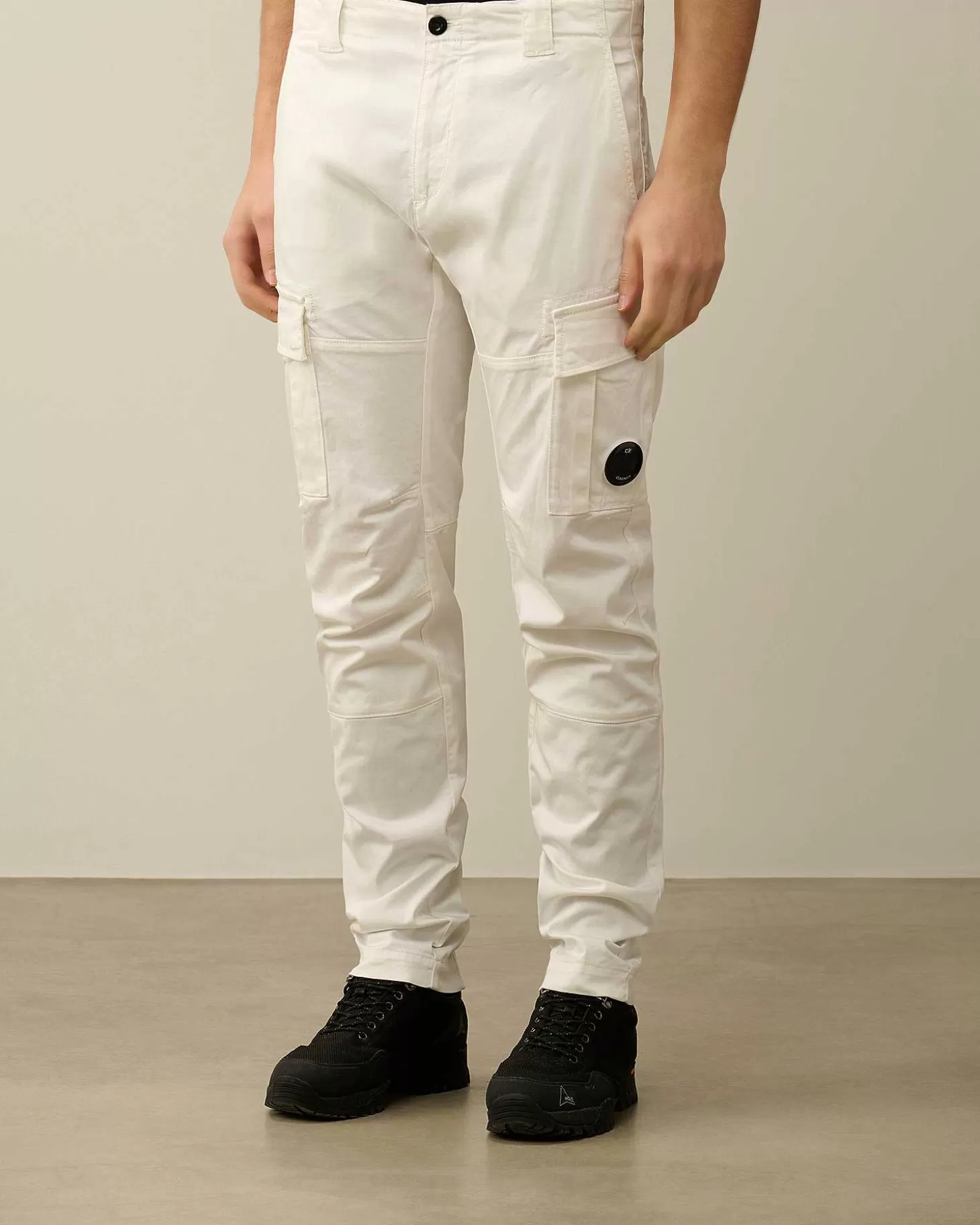 Clearance Stretch Sateen Ergonomic Lens Cargo Pants Men Trousers