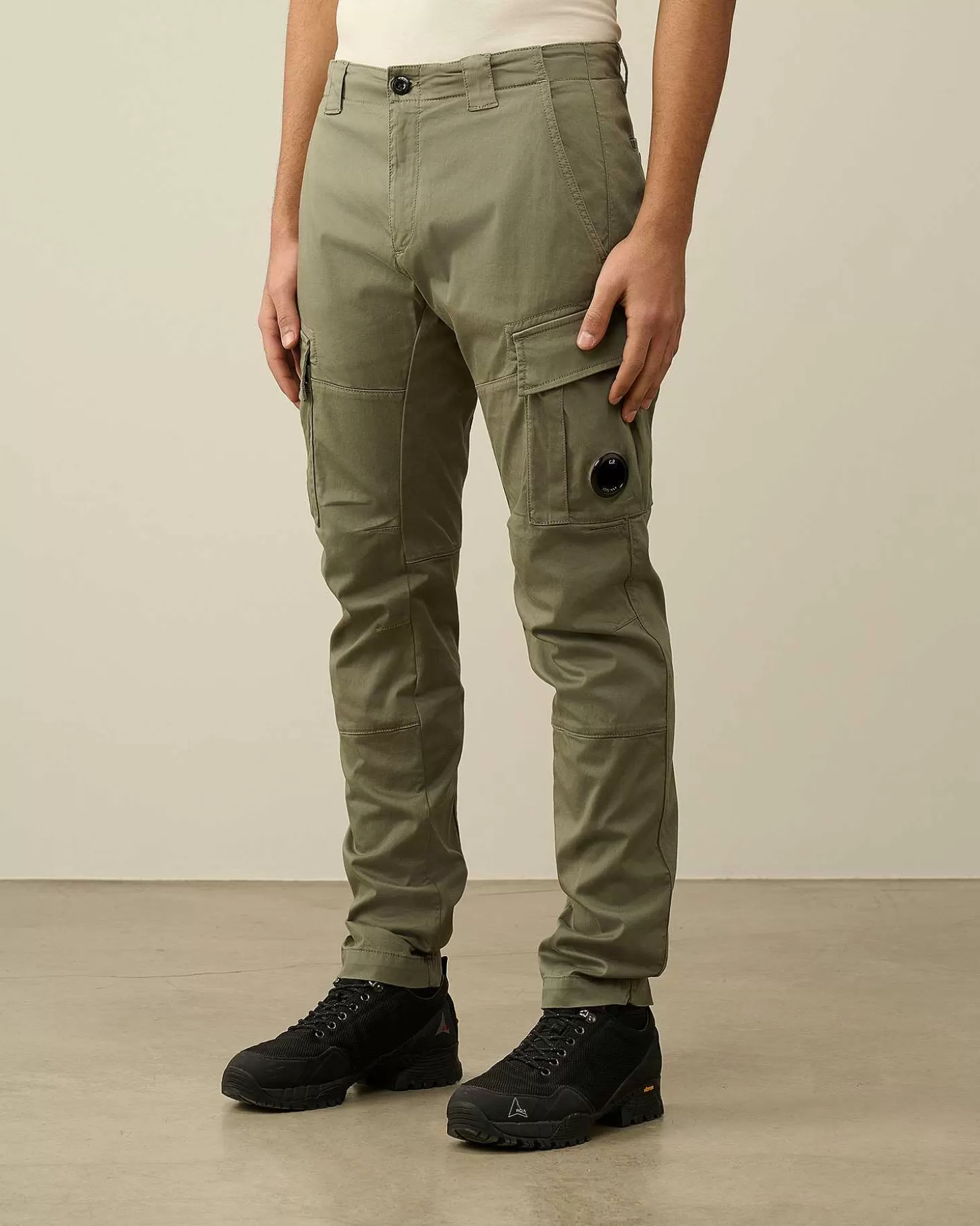 Best Stretch Sateen Ergonomic Lens Cargo Pants Men Trousers