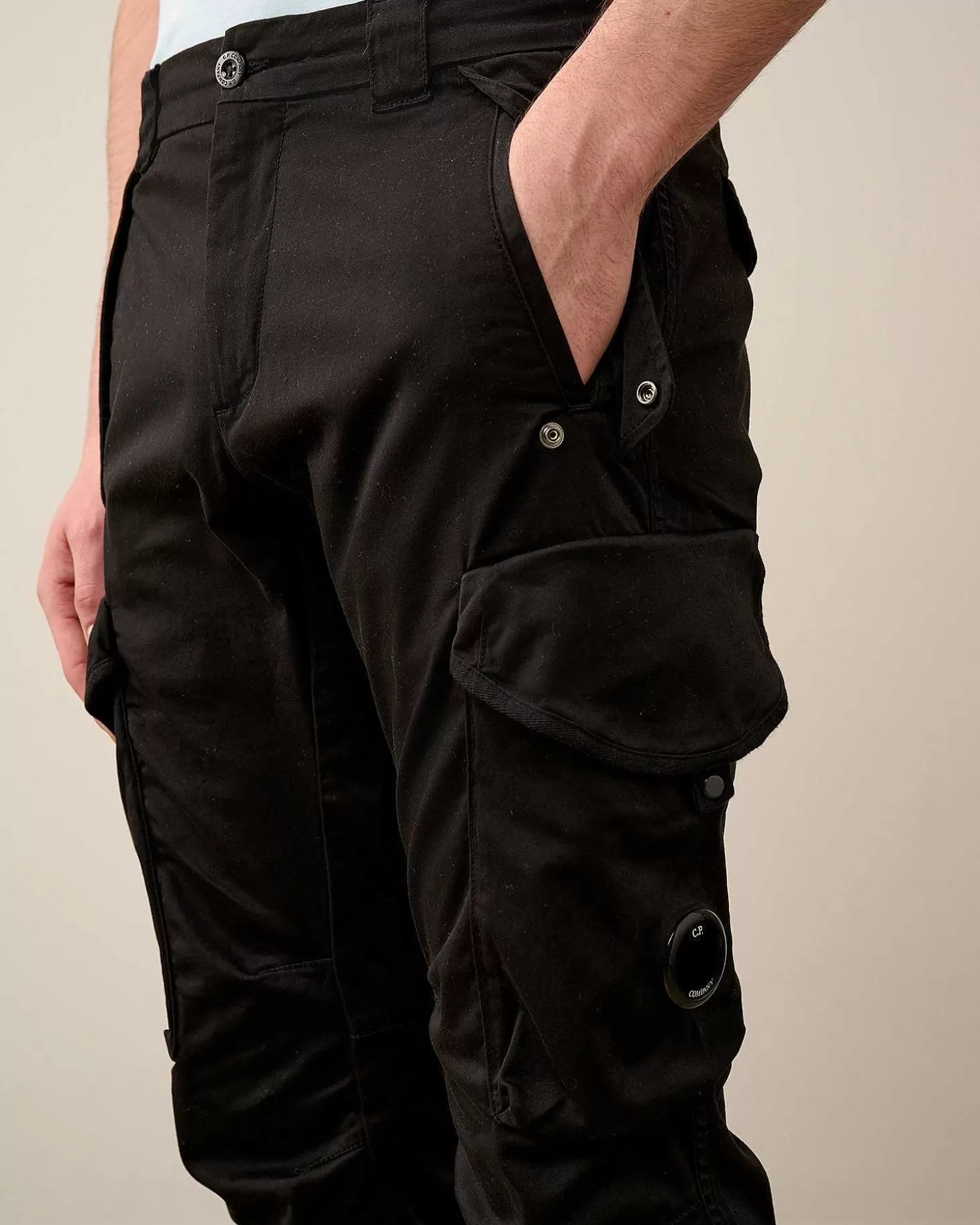 Flash Sale Stretch Sateen Ergonomic Lens Utility Pants Men Trousers
