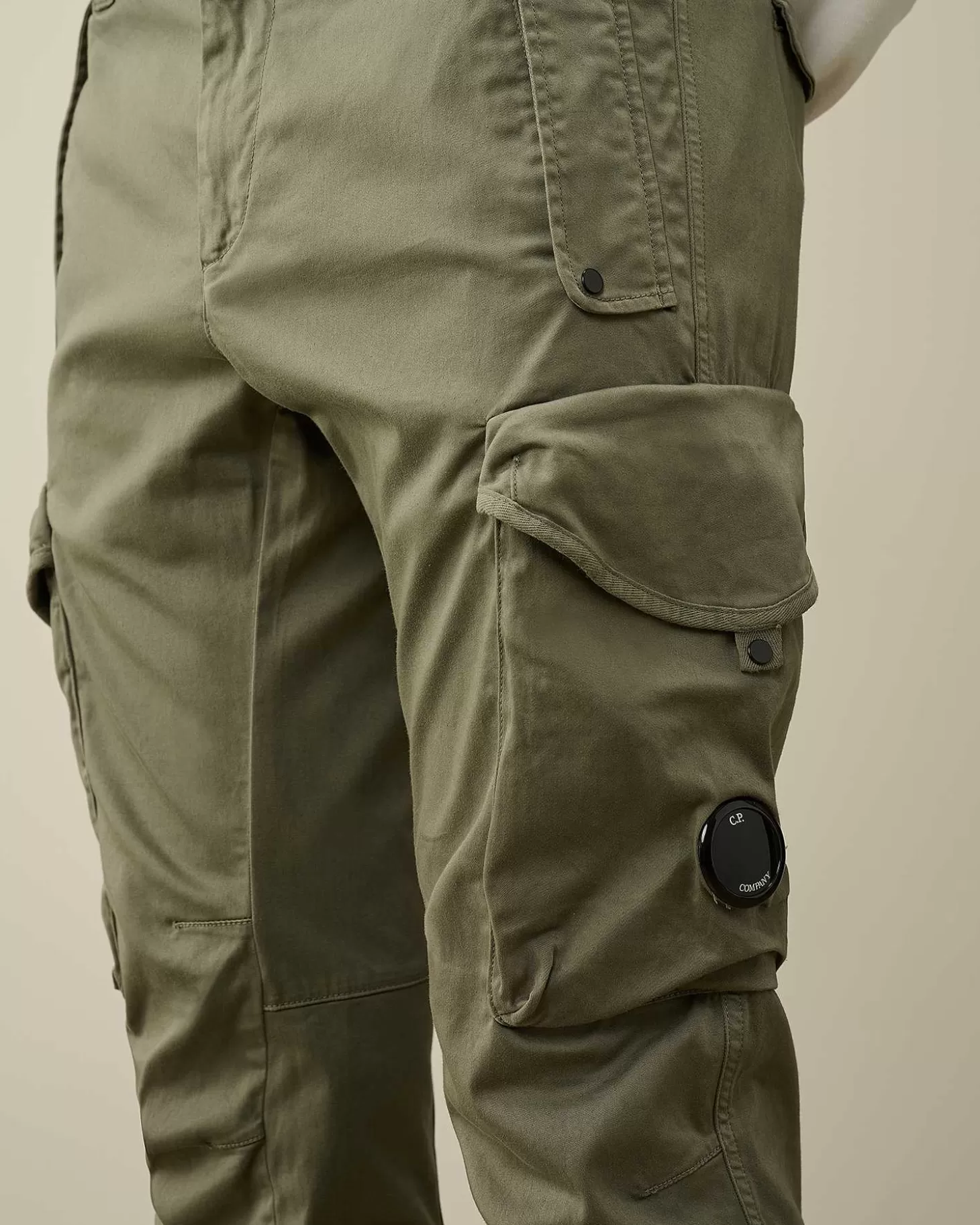 Outlet Stretch Sateen Ergonomic Lens Utility Pants Men Trousers