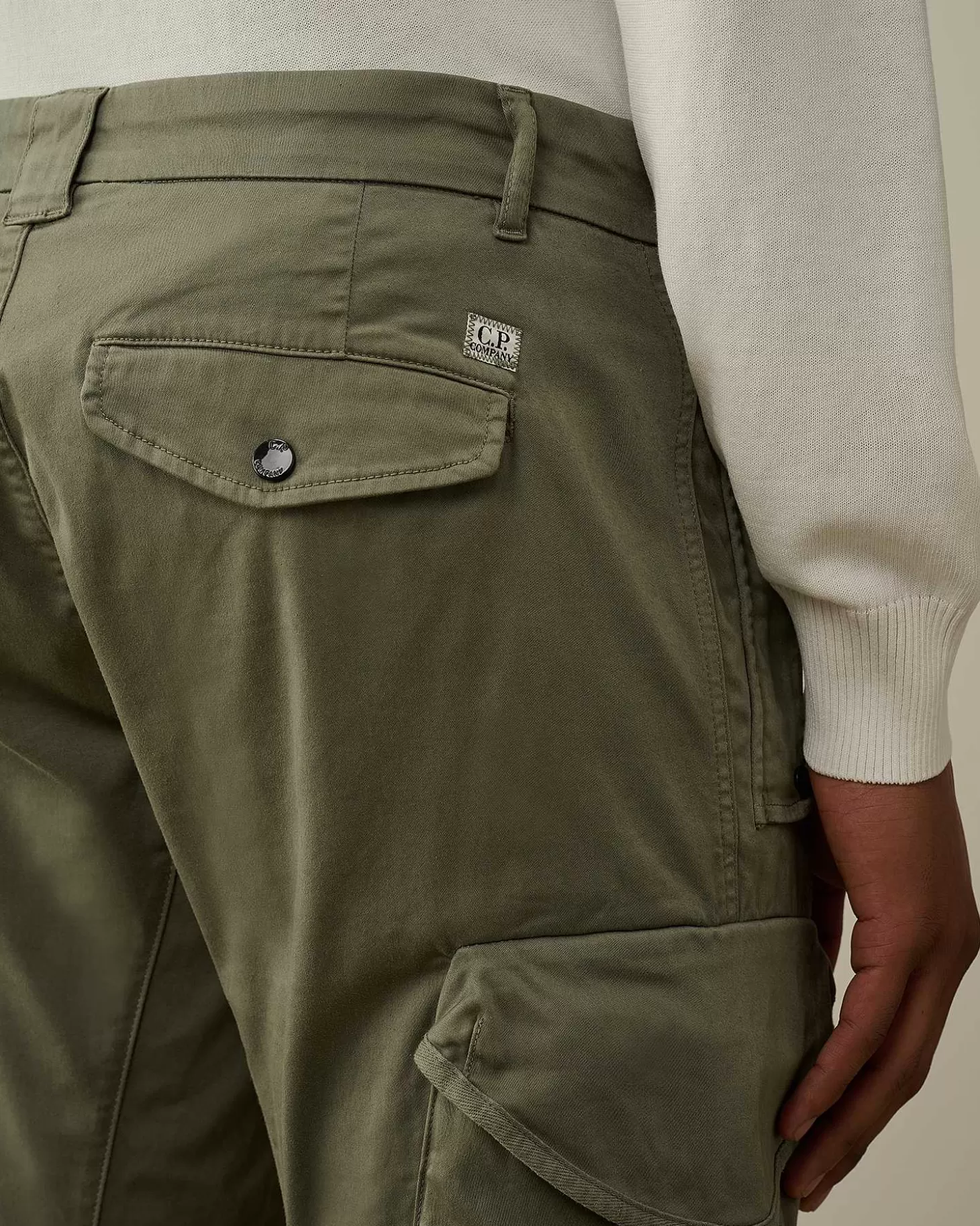 Outlet Stretch Sateen Ergonomic Lens Utility Pants Men Trousers