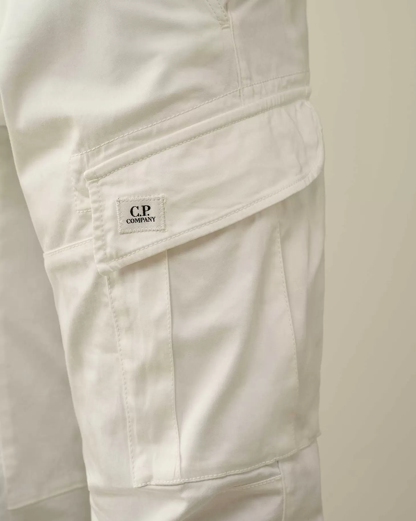 Store Stretch Sateen Ergonomic Logo Cargo Pants Men Trousers