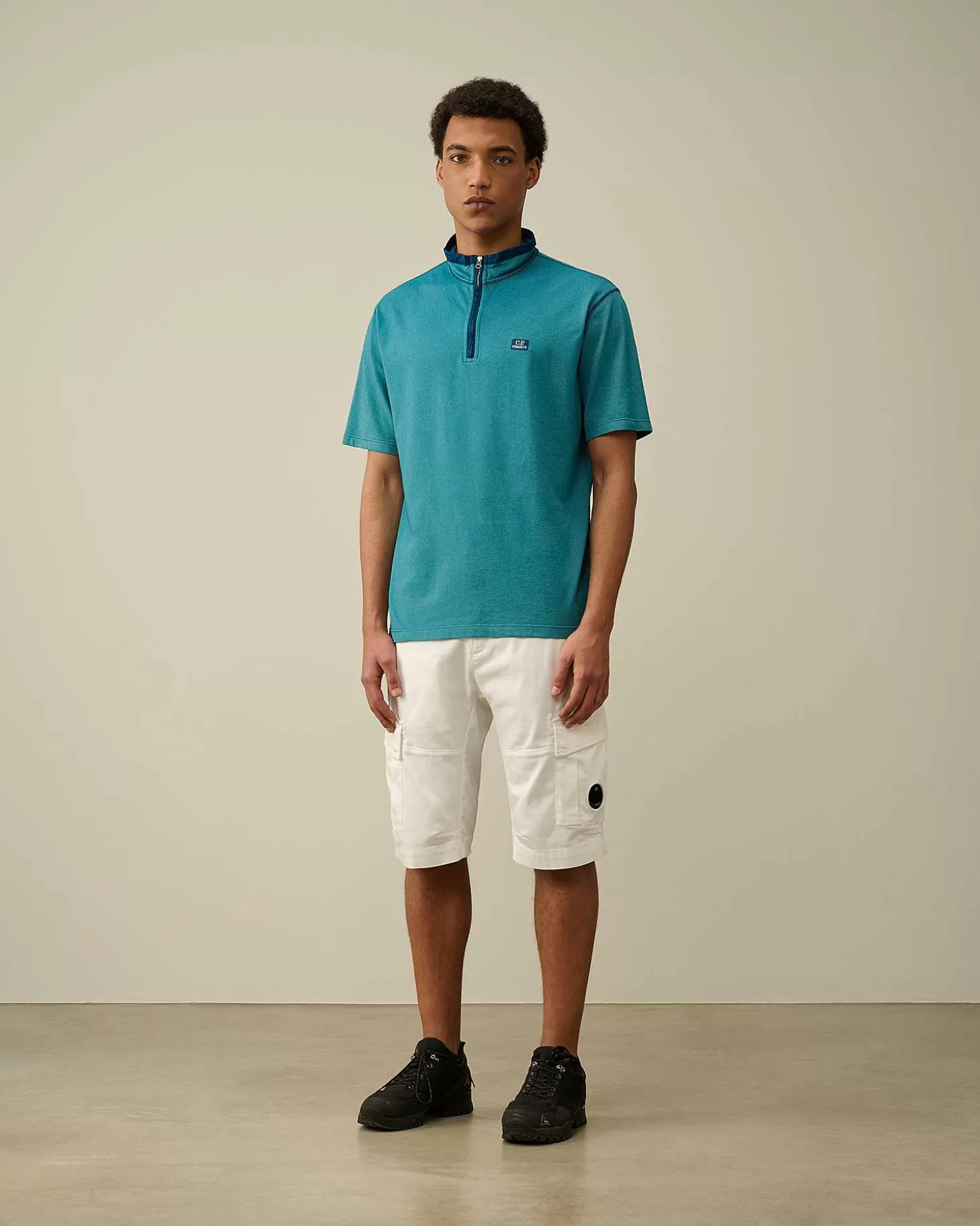 Hot Tacting Piquet Zipped Polo Shirt Men T-Shirts & Polo
