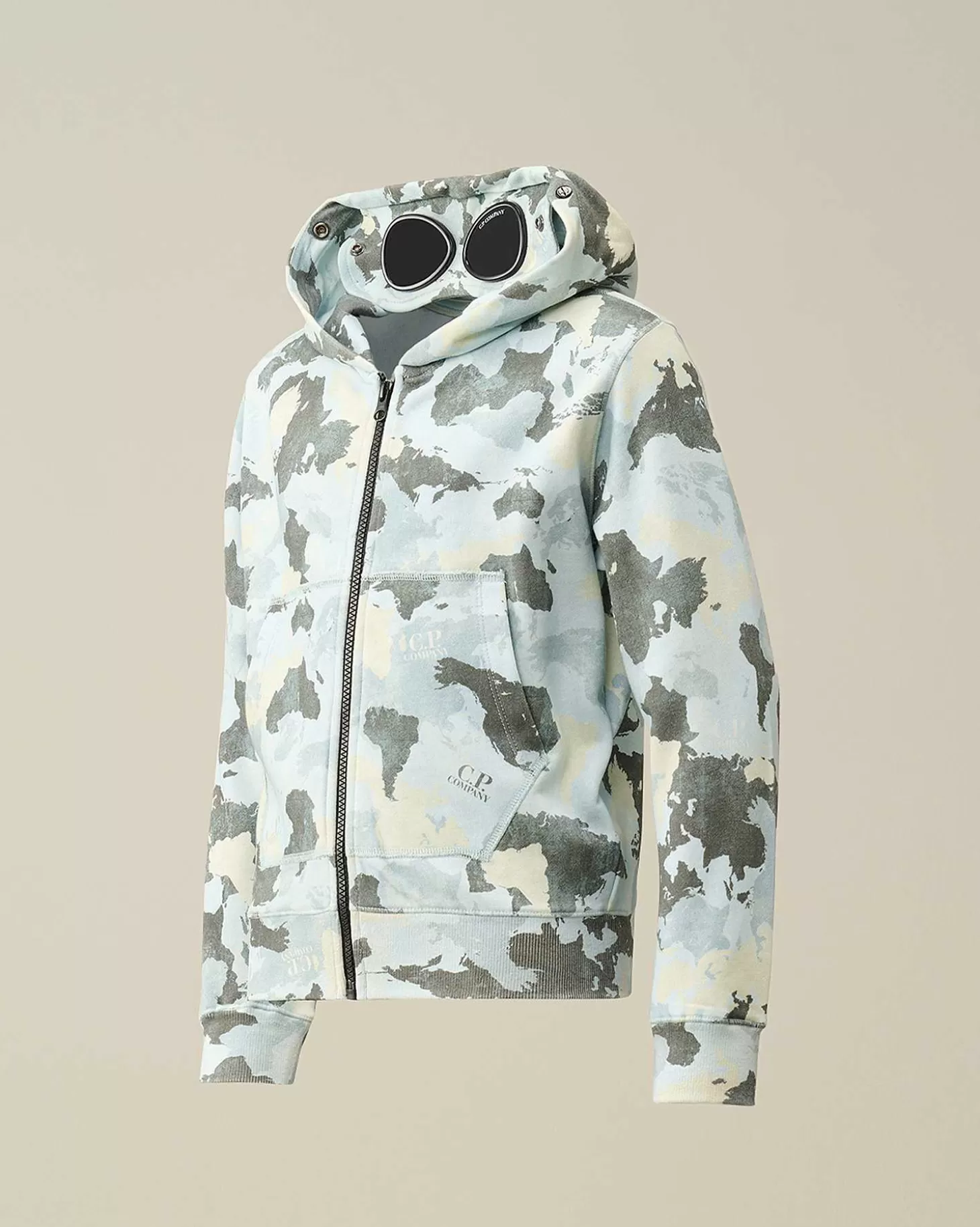 Best U16 Diagonal Fleece Printed Goggle Hoodie Kids Clothing 10-14
